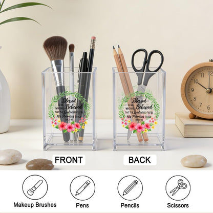 The Makeup Artist Acrylic Cosmetic Pencil Pen Holder, Funny Vanity Accessories for Girls, Makeup Brushes Holder for Beauty Specialist Esthetician, Make Up Artist MUA Appreciation Gifts