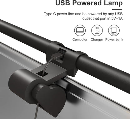 Monitor Light Bar, Fit for Curved/Flat Monitor, Eye-Care USB Reading LED Task Lamp with Touch Control, No Screen Glare Dimmable Desk Lamp Computer Monitor Light Bar for Screen Home Office