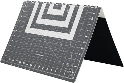 Fiskars 18" x 24" Folding Cutting Mat for Travel and Storage - Fabric and Sewing Craft Projects - Self-Healing Mat - Gray