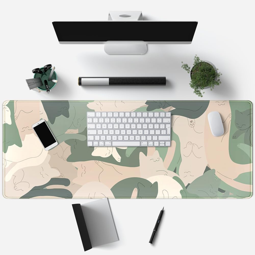 World Map Desk Mat Historical World Map Desk Pad Extra Large Computer Mouse Pad XL Black Topographic Mousepad Keyboard Pad for Desk Gaming Computer Laptop Office Non-Slip Desk Pad 31.5x11.8 in