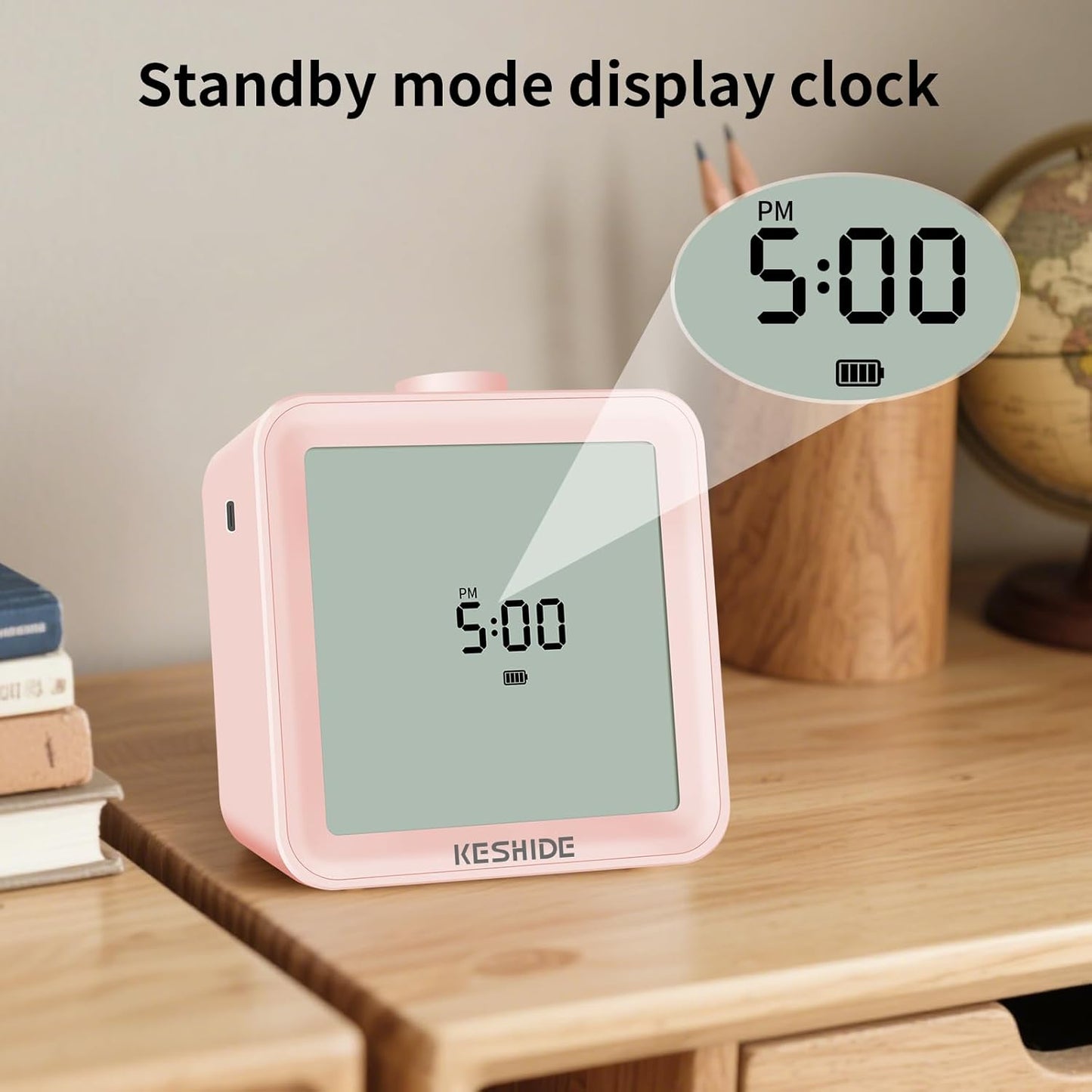 Visual Timer for Kids and Adults,LCD Digital 60-Minute Countdown Timer Silent Classroom Timer, Time Management Tool for Home, School, or Work