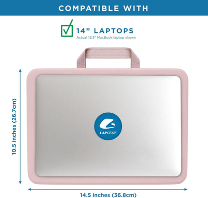 LAPGEAR Compact Lap Desk – Fits Up to 14″ Laptops – Charcoal – Style No. 43105