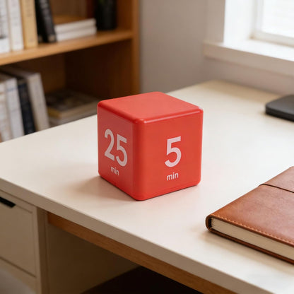 ZJchao Miracle Cube Timer 5 15 25 45 Minute Countdown Timer with Audible Alert for Study Cooking Workout Time Management Desk Decor