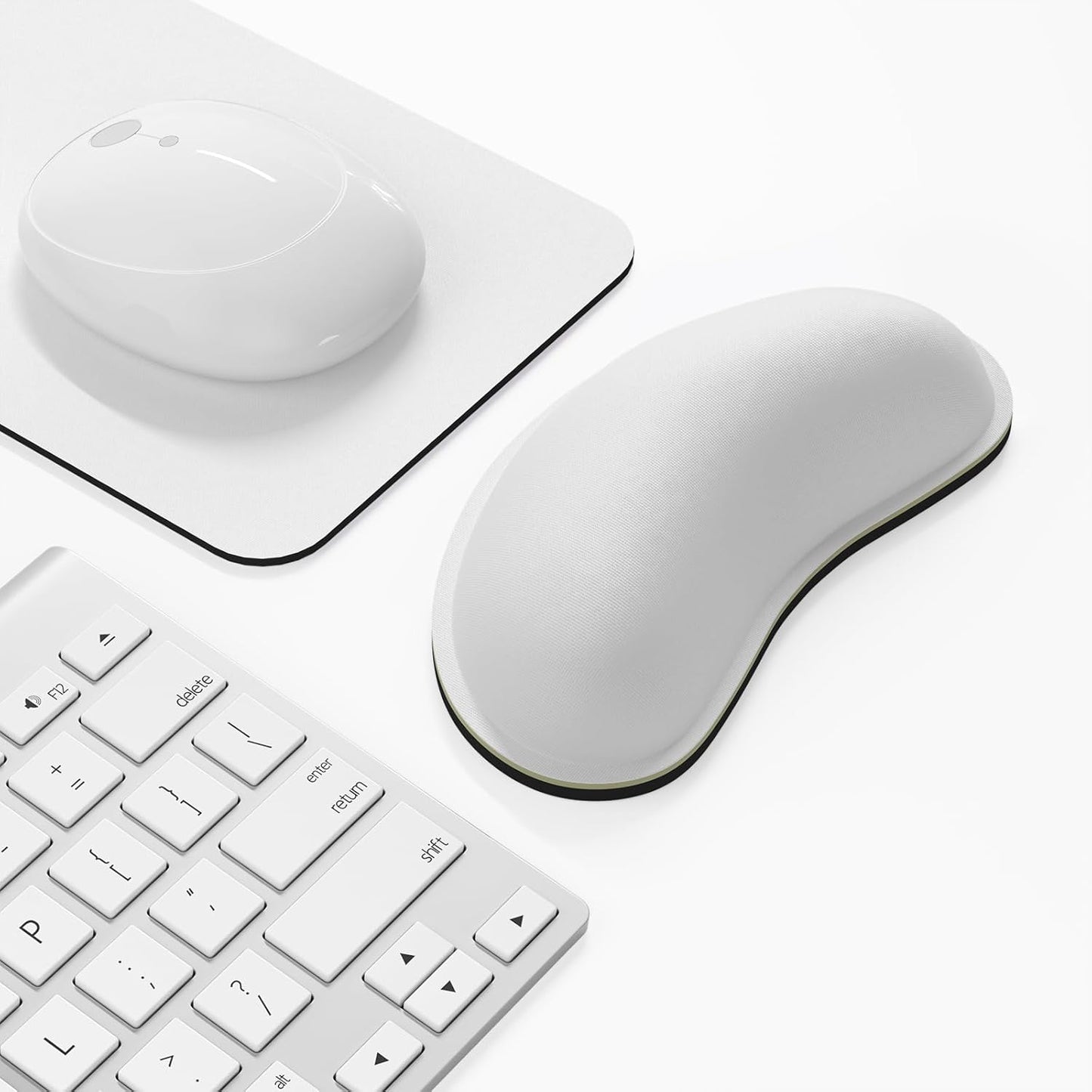 Dapesuom Enlarge Keyboard Wrist Rest, Memory Foam Keyboard Wrist Cushion for Computer Desk Mats Support, Pain Relief Ergonomic Mouse Pad Rests with Non-Slip Base for Gaming, Laptop, Radiant Orchid