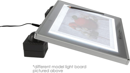 Acurit Artist Designer Light Up Tracing Pad Bundle, Includes 1 Portable LED Trace Light Pad and 4 Adjustable Angle Clips for Tattoo Drawing, Streaming, Sketching, Animation, Stenciling