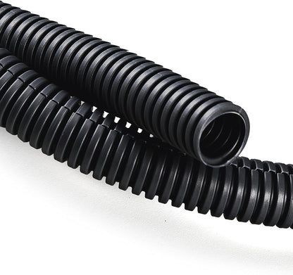 ZhiYo 100 FT 1/4” Wire Loom Split Tubing Auto Wire Conduit Flexible Cover