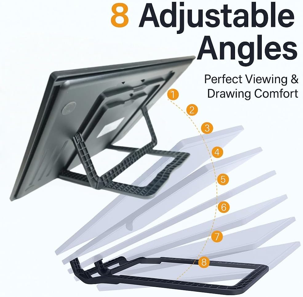 Large A2 LED Light Pad for Diamond Art Painting & Tracing, USB-Powered Light Board with 3 Brightness Levels - Includes Clips & Painting DIY Tools Kit