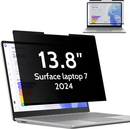 Mamol Magnetic Laptop Privacy Screen 14 inch ,16:10 Aspect Removable Anti Glare Protector Blue Light Privacy Screen Filter,Filter Shield Compatible with HP/Dell/Acer/Asus/Samsung/Lenovo/Thinkpad Envy