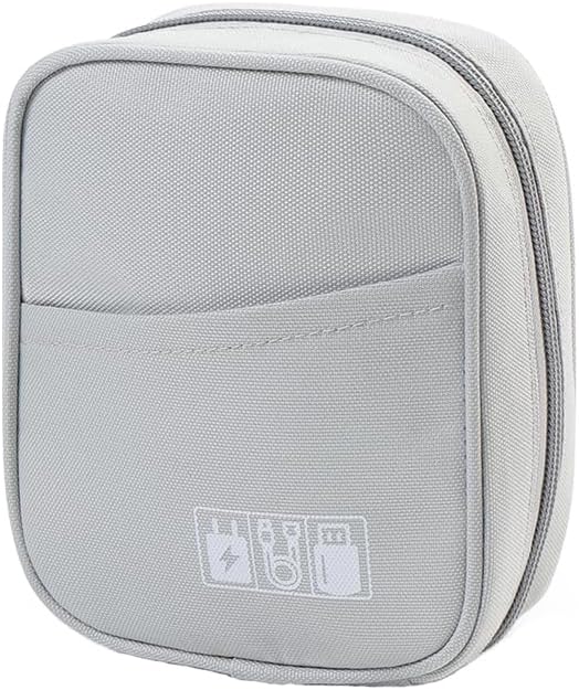 E-Tree Storage Pouch for Small Electronics and Accessories,Tech Bag,Electronic Organizer Case Compatible with MacBook Laptop Charger,Mouse,Cables,Hub,Power Bank,Earphone,Toiletries Cosmetics (Purple)