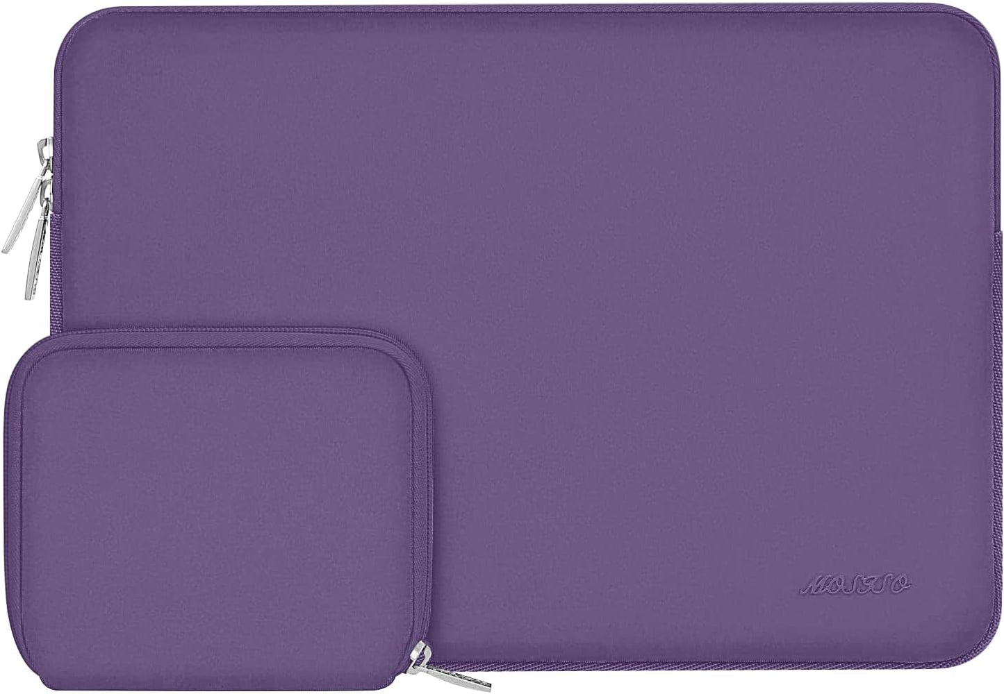 MOSISO Laptop Case 13.3 inch, 13-13.3 inch Laptop Sleeve Bag Compatible with MacBook Air/Pro 13/Pro 14 M5 M4 M3 M2 M1, HP Dell ASUS Lenovo, Neoprene Computer Sleeve Bag with Small Case, Baby Pink - Colors A