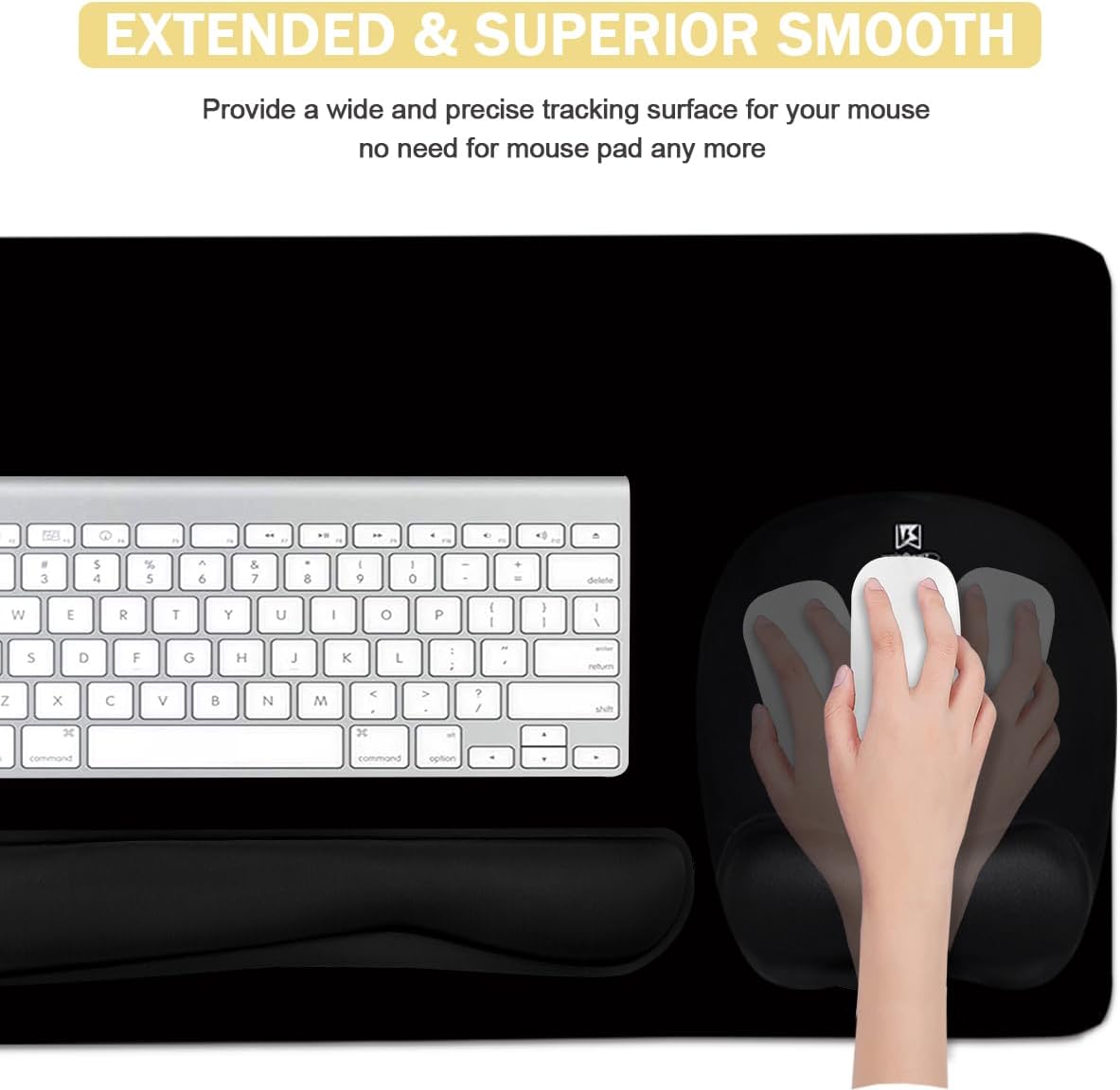 WB WEIRDBEAST Keyboard Wrist Rest Large Mouse Pad Wrist Support for Computer, 4 in 1 Memory Foam Keyboard Pad Desk Mat Ergonomic Hand Rest Wrist Cushion for Home Office Gaming-Pink