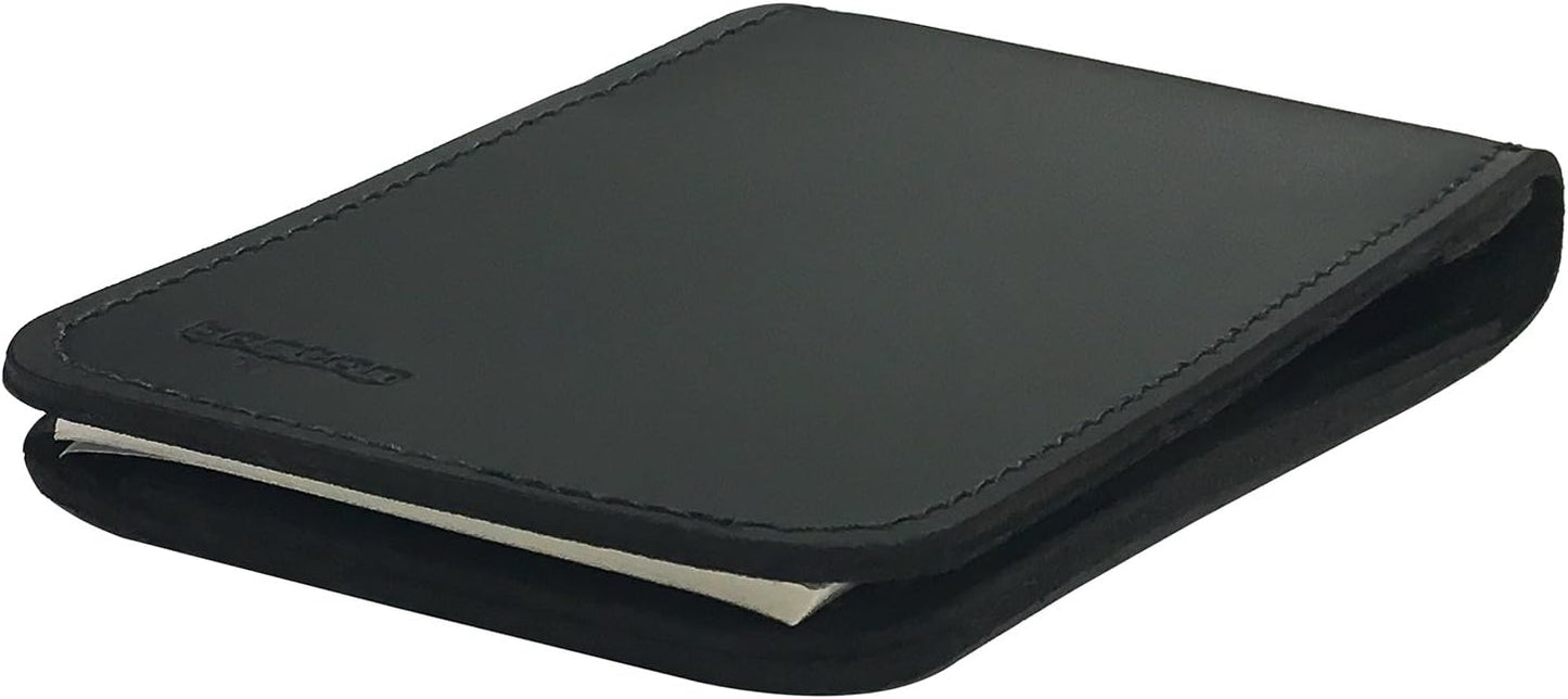Boston Leather Memo Pad Cover & Holder, 3 x 5 Inch Pocket Notebook