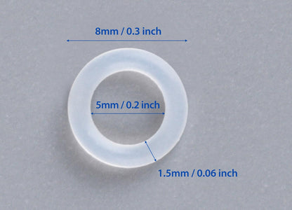 150PCS Rubber O Ring Switch Dampeners Damper for Mechanical Keyboard, Clear Cherry MX Switch Keyboards Keycap Dampers