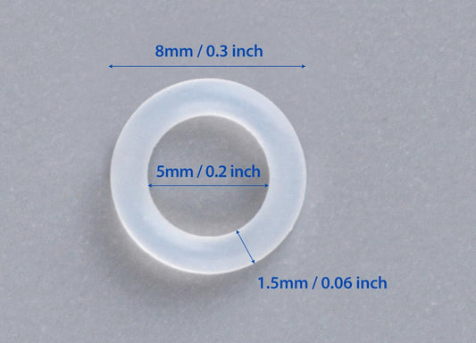 150PCS Rubber O Ring Switch Dampeners Damper for Mechanical Keyboard, Clear Cherry MX Switch Keyboards Keycap Dampers