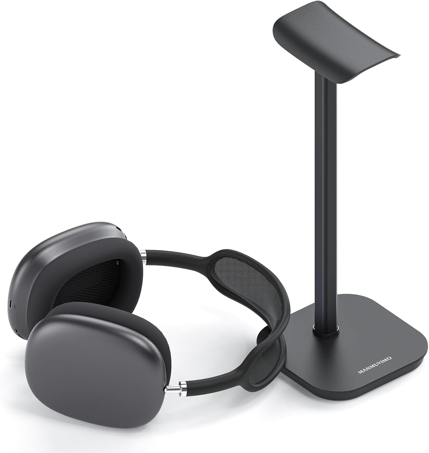 Headphone Stand, Desktop Headset Holder Heavy Base Desk Earphone Stand Aluminum Gaming Headset Hanger Rack Compatible with AirPods Max, AirPods Pro, Sony, Beats, Bose, Razer (White)