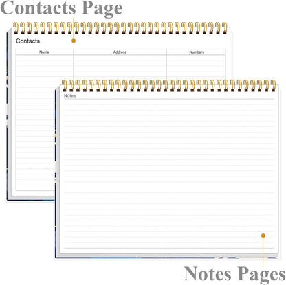 Weekly Productivity Planner - 8.5" x 11" Dashboard Desk Notepad Has 6 Focus Areas to List Tasks for Goals, Projects, Clients, Academic or Meal-Organize Your Daily Work Efficiently, 54 Weeks, Green
