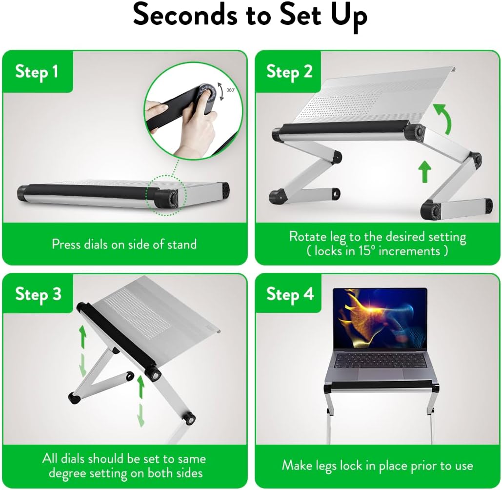 Uncaged Ergonomics Adjustable Book Holder, Tablet & Laptop Stand, Aluminum Portable Reading Stand for Textbooks & Cookbooks, Recipe Holder for Kitchen Counter, Black
