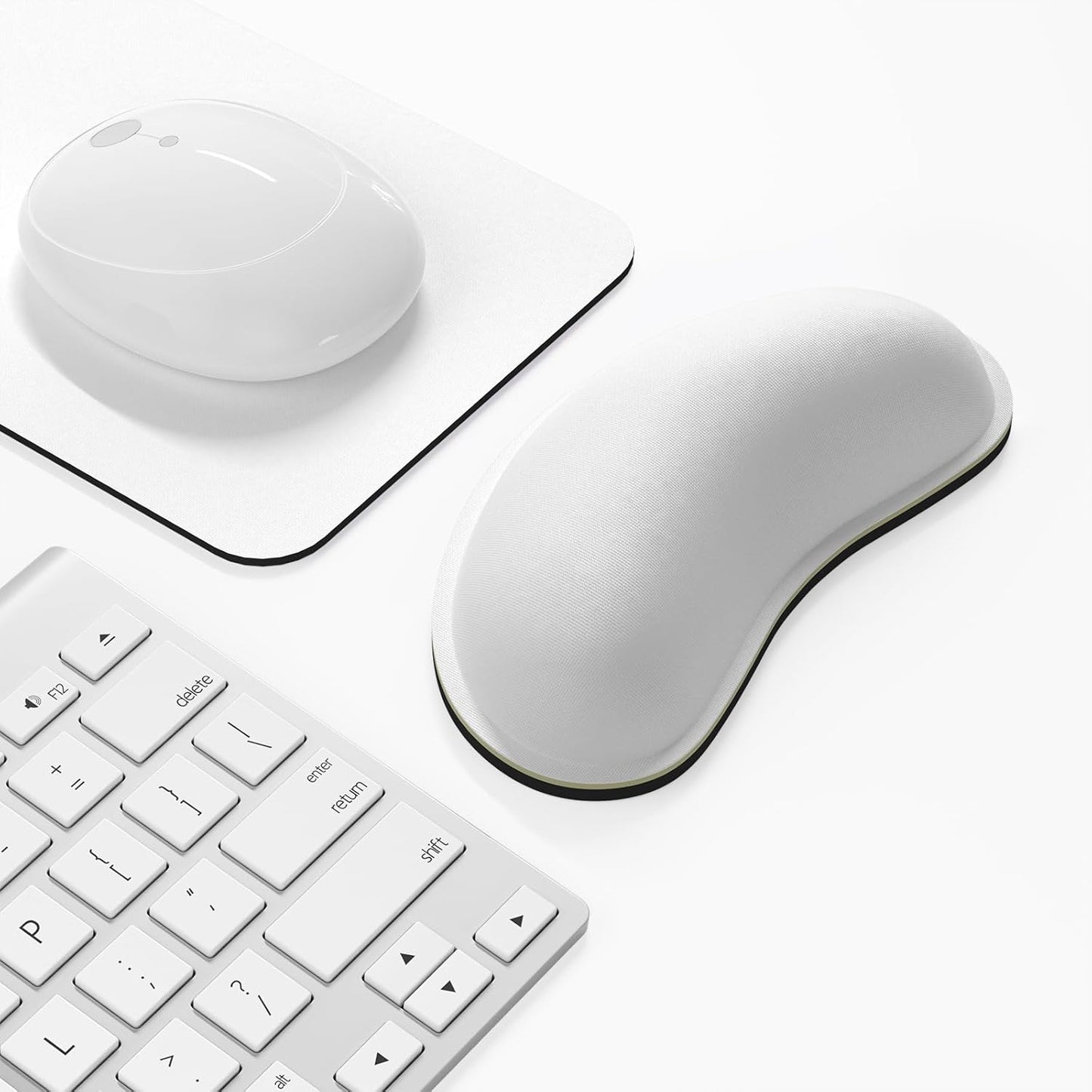 Dapesuom Enlarge Keyboard Wrist Rest, Memory Foam Keyboard Wrist Cushion for Computer Desk Mats Support, Pain Relief Ergonomic Mouse Pad Rests with Non-Slip Base for Gaming, Laptop, Radiant Orchid