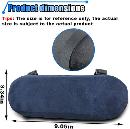 BDZMC 2PCS Car Seat Armrest Covers, Soft & Comfortable Office Chair Arm Pad, Anti-Scratch Car Armrest Cushion, Universal Car Armrest Pillow Protector Cover for Most Cars (Grey)