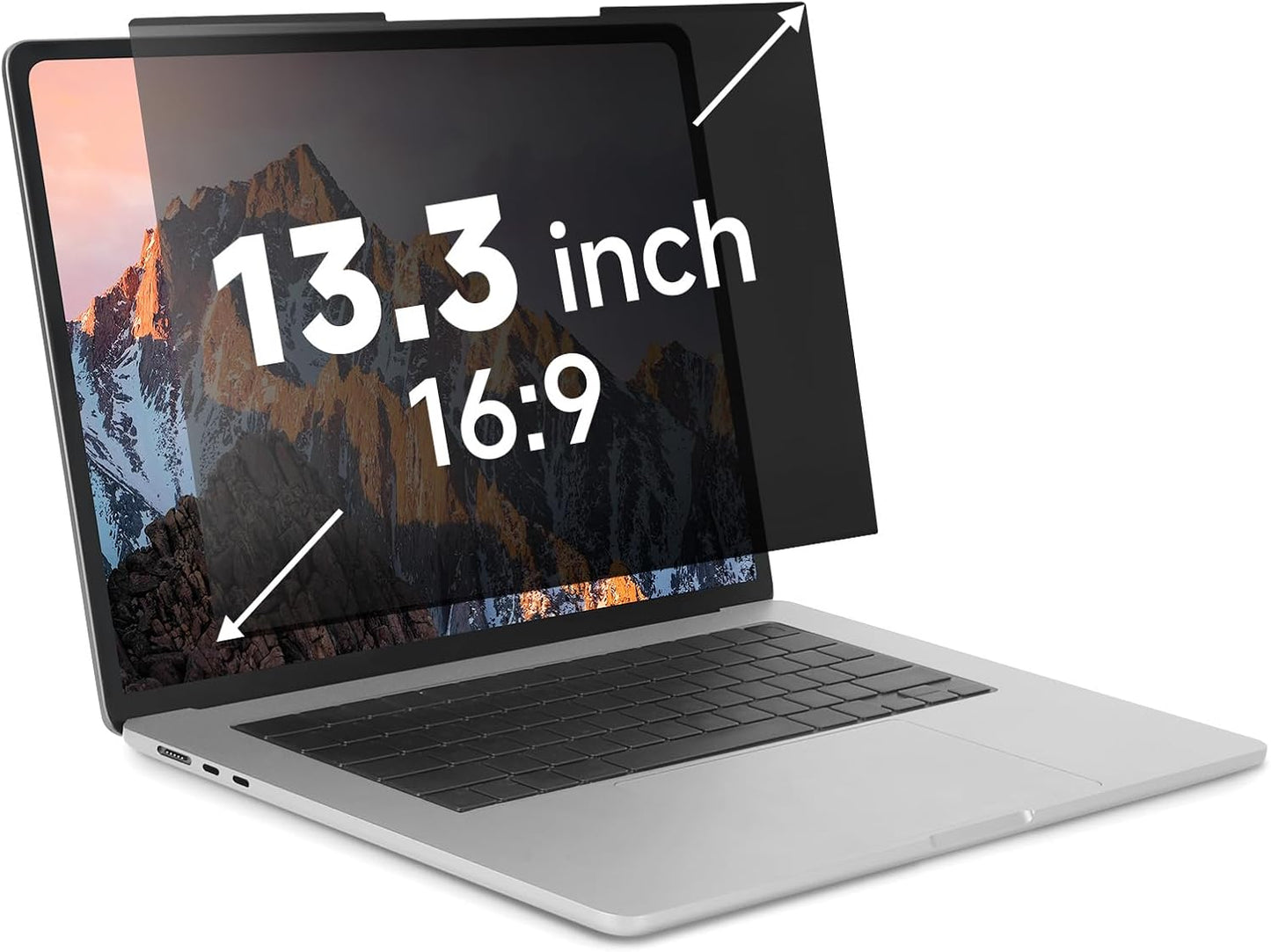 Nano-Suction Laptop Privacy Screen 14 Inch 16:10, Removable Screen Privacy Shield for Laptop, Anti Glare, Anti Bule Light, Screen Protector for Lenovo HP Dell Acer Asus Thinkpad