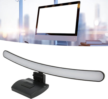 Computer Monitor Lamp, Relieve Eye Fatigue,Asymmetric Optical,Touch Dimming Screen Monitor Light Bar with 7 Color RGB,E Reading LED Task Lamp for Curved Screen Gifts,Learn