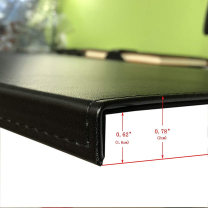 AKOZLIN 35.4"x 18.9" Soft PU Leather Surface Office Desk Mouse Mat Anti-Push Pad with Full Grip Fixation Lip Table Blotter Edge-Locked Protector