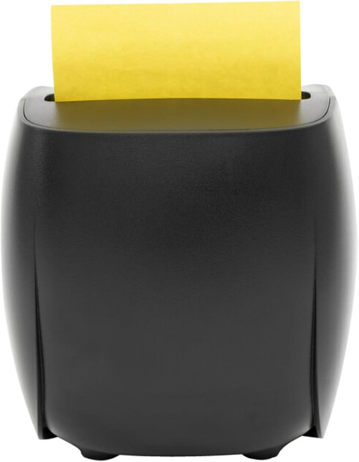 Post-it Note Dispenser, Sticky Note Holder, Black Owl Design, Includes 45 Sheets of 3 in x 3 in Citron Yellow Pop-Up Notes, Classroom or Office Supplies