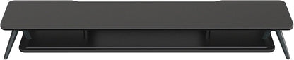 Fenge Dual Monitor Stand, Monitor Stands Riser for 2 monitors, 42.5 Inch Wood Desk Shelf with Storage Organizer and Cable Management for Office Desk Accessories