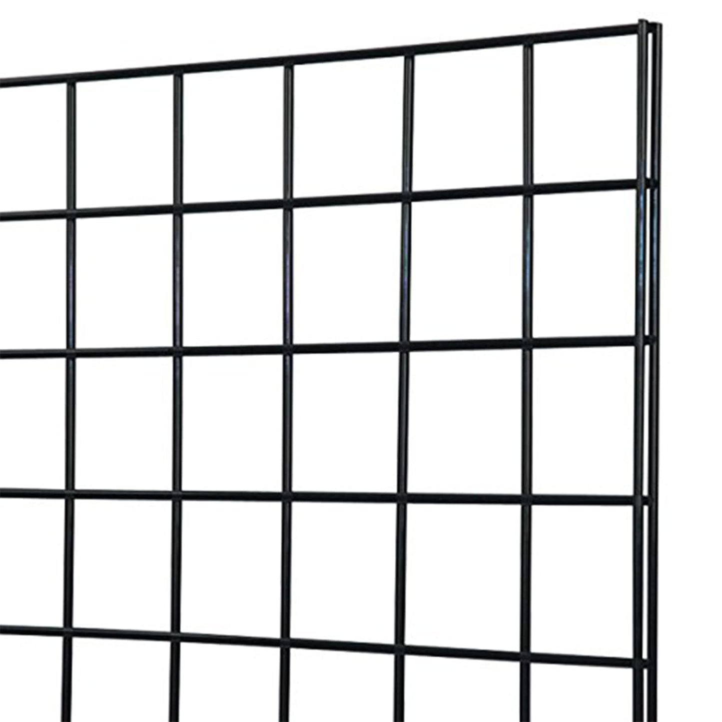 Only Garment Racks #1900B (Box of 3) Grid Panel for Retail Display - Perfect Metal Grid for Any Retail Display, 2'x 6', 3 Grids Per Carton (Black Finish)