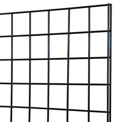 Only Garment Racks #1900B (Box of 3) Grid Panel for Retail Display - Perfect Metal Grid for Any Retail Display, 2'x 6', 3 Grids Per Carton (Black Finish)