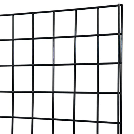 Only Garment Racks #1900B (Box of 3) Grid Panel for Retail Display - Perfect Metal Grid for Any Retail Display, 2'x 6', 3 Grids Per Carton (Black Finish)