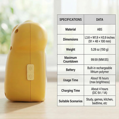 Visual Timer for Kids Light Blue Dinasuor Kids Timer Visual Led Rechargeable Toddler Timer Visual Countdown for Classroom Home Studing Playing