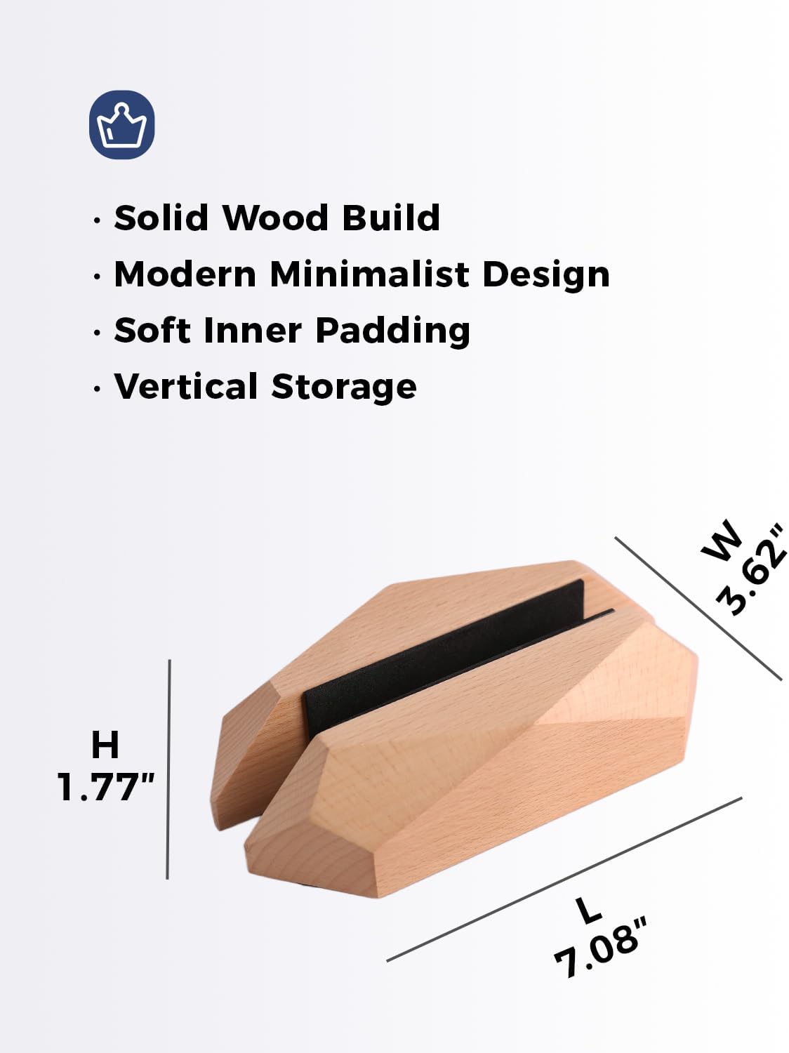 Dual Laptop Holder Adjustable Vertical Laptop Stand, 2 Slots MacBook Stand Wood,Wooden Laptop Stand,Vertical Laptop Holder for Desk, Widen Dock Fits All MacBook/Surface pro