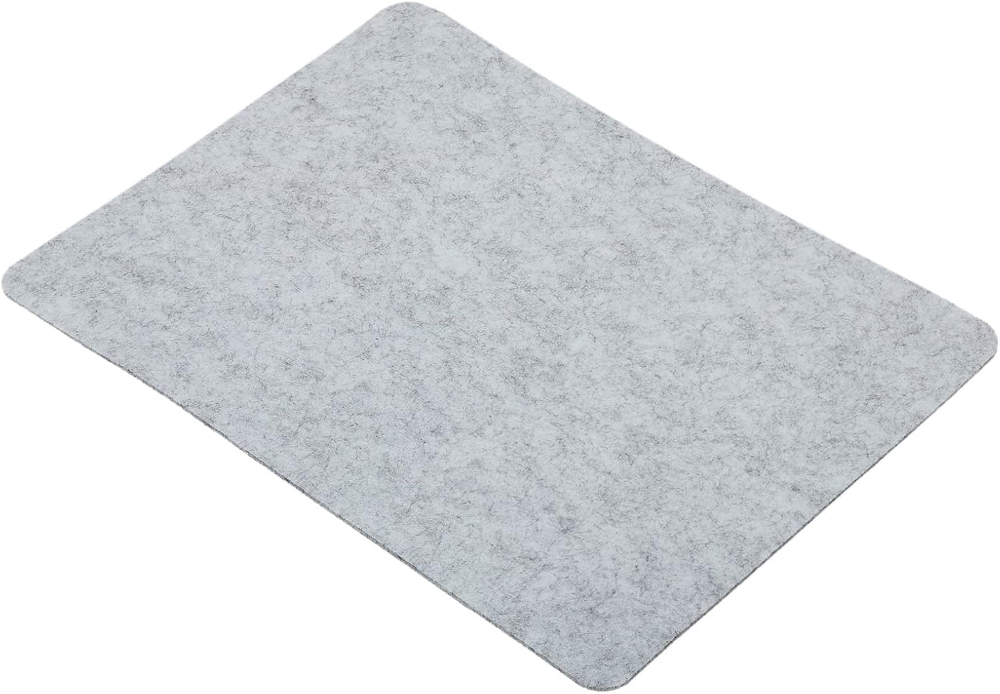 PATIKIL 9"x8" Mouse Pad, Felt Dual Side Soft Desk Pad Writing Mat for Office Home, Light Gray