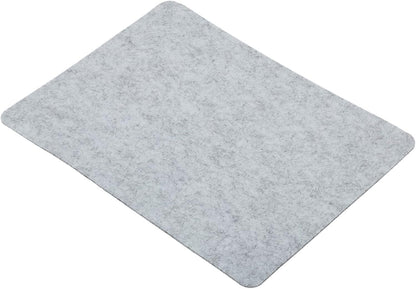 PATIKIL 9"x8" Mouse Pad, Felt Dual Side Soft Desk Pad Writing Mat for Office Home, Light Gray