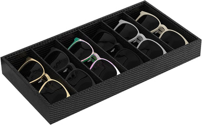 Sunglass Organizer Tray,Eyeglass Storage for Multiple Glasses,Jewelry and Sunglasses Drawer Organizer (Beige 2)