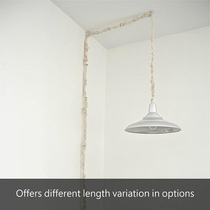 Aspen Creative 15013-21A, 6' Wheat Faux Silk Fabric Cord & Chain Cover, Easy to Install for Lighting Fixture, Cable Management, Lamp Wire Cover