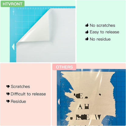 HTVRONT Standard Grip Cutting Mat, 6 Pack Cutting Mat 12x12 Compatible with Cricut Maker 3/Maker 4/Maker/Explore 3/4/5/Air 2/One, Standard Adhesive Sticky Quilting Cutting Mats Replacement Accessories