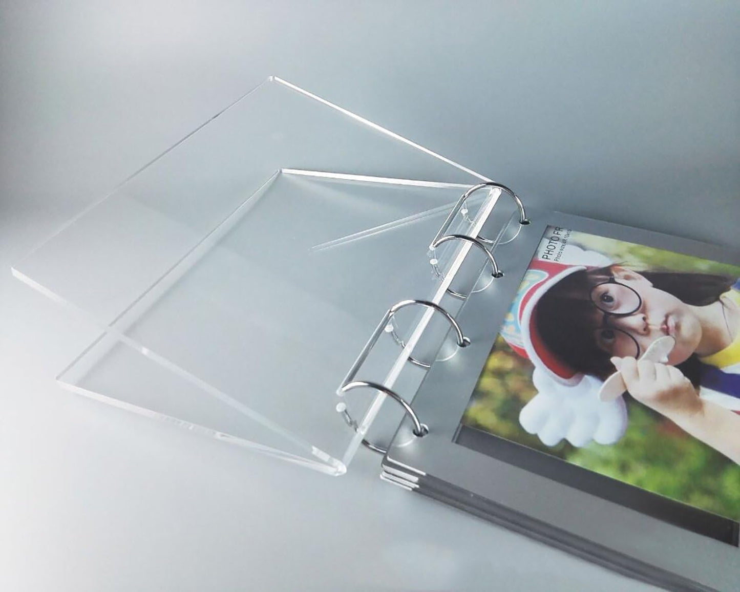 4x6 Flip Clear Slant Back Acrylic Sign Holder,V Type Desktop Double Sided Display Holder Horizontal Stand Menu Holders,PVC Photo Clip Display 7 Pockets-14 Sides Desk Calendar Album