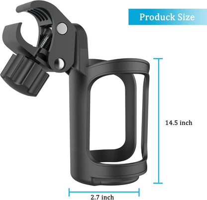 Huntury Cup Holder for Treestand Hunting, Easy Clamps On Tree Stand Or Climbing Sticks, Bottle Holder for Hunting, Install No Drilling Or Tool Needed Package of 2