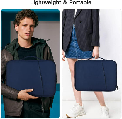 12-12.9 Inch Tablet Sleeve Bag for 12.4" Samsung Galaxy Tab S10+ S9+ Plus/S8+/S7+ Plus/S7 FE,13" iPad Air M4 M3 M2/iPad Pro M5 M4/Pro 12.9"/Microsoft Surface Go 2 12.4"/Pro 11 10 Carrying Case-Black
