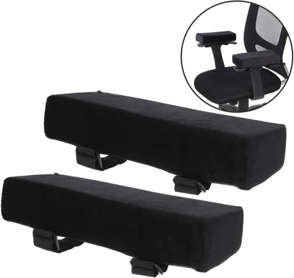 SHOWERORO 1pair Ergonomic Office Armrest Pads Comfortable Non- Cushion Covers for Chairs Height for Elbow Support for Home Gaming Desks Easy Installation