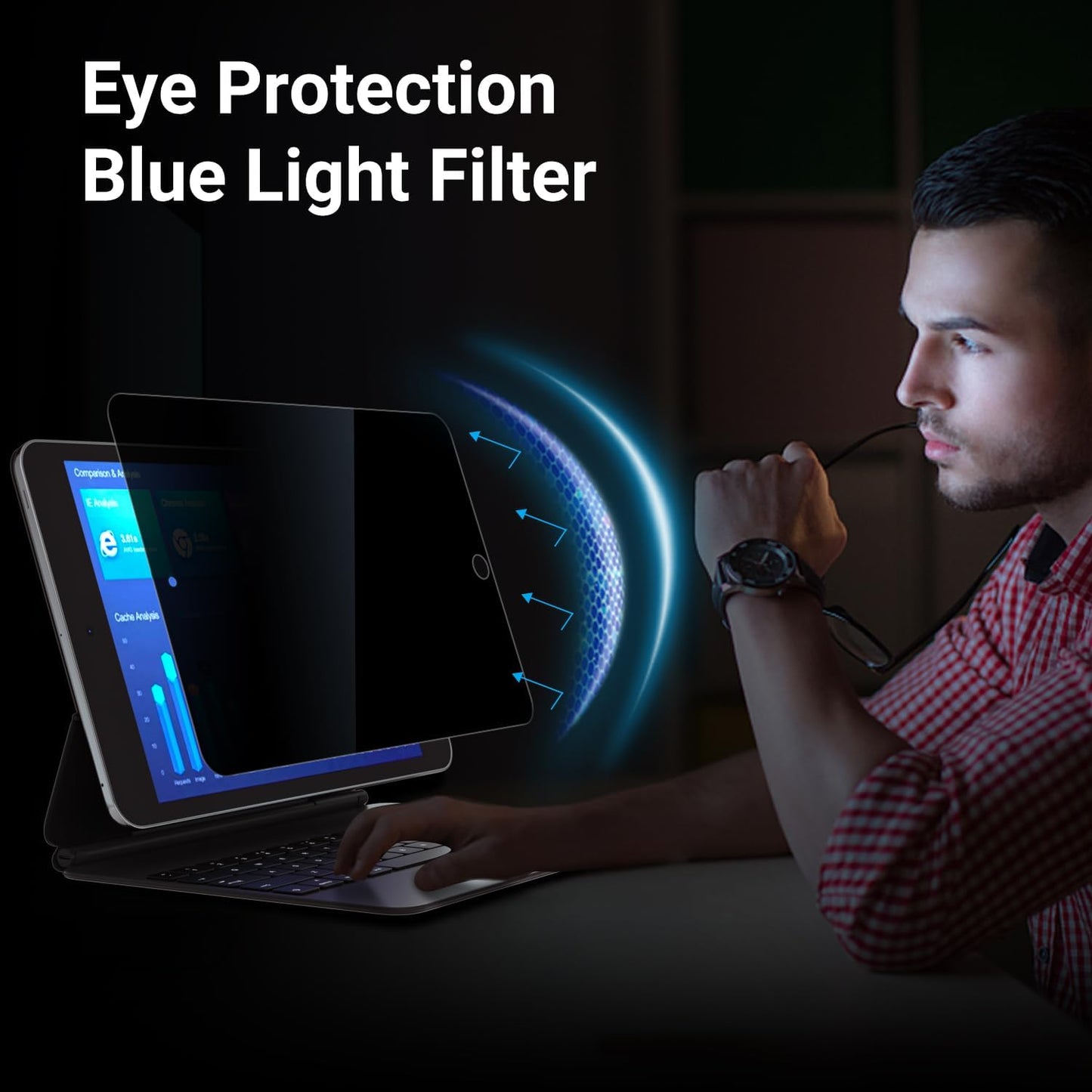[2-Pack] Privacy Screen For Computer Monitor, 27-Inch 16:9 Aspect Ratio; Anti Spy/Bule Light/Glare And Eye Protection, 2 Install Ways Removable For Office, Airport, Cafe And Other Public Area; Diagonal 27 Inches, Width 23.53 Inches, Height 13.24 Inches