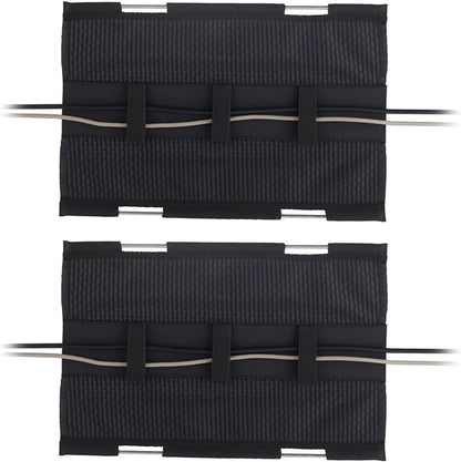 PERFECT POSTURE Mesh Cable Organizer – Under Desk Cable Management with Adjustable Straps, Flexible Mesh, Easy-Access Design, & Standing Desk Compatible – 37.4” (Gray)