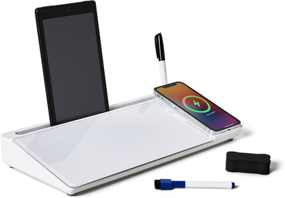 Desktop Dry Erase Board with Charger