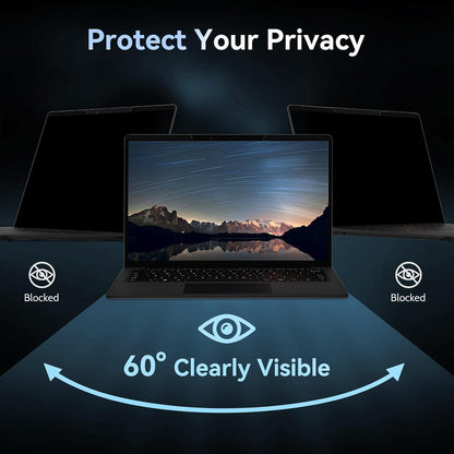 Mamol Magnetic Laptop Privacy Screen 14 inch ,16:10 Aspect Removable Anti Glare Protector Blue Light Privacy Screen Filter,Filter Shield Compatible with HP/Dell/Acer/Asus/Samsung/Lenovo/Thinkpad Envy