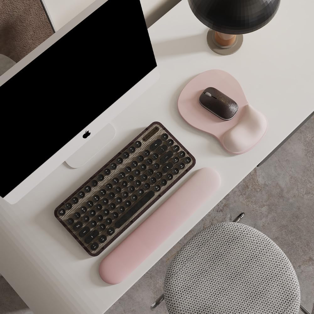 ErgoComfort Gel Wrist Rest Mouse Pad-Ergonomic Office Mousepad with Wrist Support-Non-Slip, Design Desk Accessories Mat for Home&Game Decor (06Mocha Sand)