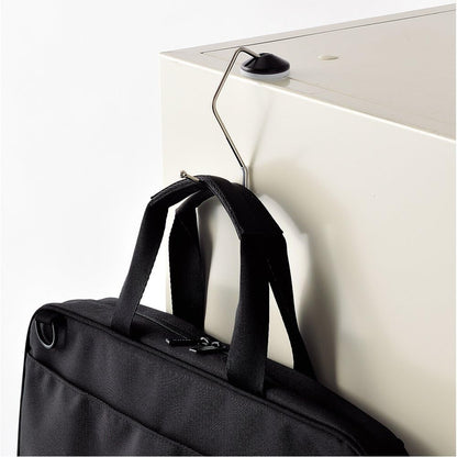 LIHIT LAB Lightweight Purse Hanger for Table, Bag Hanger, Purse Holder, Desk Hook for Gym, Restaurant, Office, Holds up to 11 pounds, 4" x 2'', Beige (A7595-16)