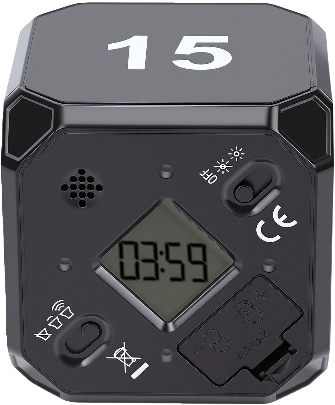 Silent Desk Study Timer Efficient Cube Shape Time Management Tool for Study Work Office