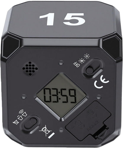 Silent Desk Study Timer Efficient Cube Shape Time Management Tool for Study Work Office